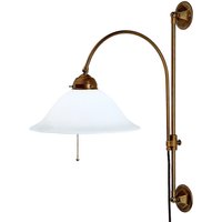 Berliner Messinglampen Rhodos - utskjutande mässingsvägglampa