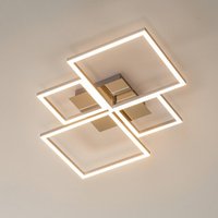 Briloner Plafonnier LED Frame, intensité variable par interrupteur mural