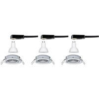 Paulmann Nova 3 spots round pivotable/dimmable chrome