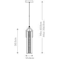 Quintiesse ESPADA LED pendant light, brushed gold, Ø 15 cm metal/glass
