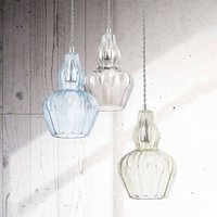 Maytoni Pendellampa Eustoma med ett klart glas