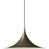 Gubi Semi pendant light, Ø 47 cm, glossy cocoa brown