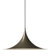 GUBI Semi pendellampa, Ø 47 cm, blank kakaobrun