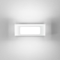 INTEC LED-utomhusvägglampa DESERT, vit, bredd 25 cm, metall