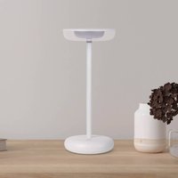 Näve LED patio light Pasi, white Height 26 cm Metal Touch