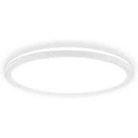 Briloner LED-taklampa Tava A, Ø 29 cm, plast, vit