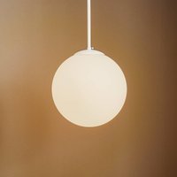 ALDEX Dione pendant light, 1-bulb, white, 30 cm