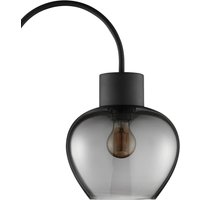Brilliant Golvlampa Ligari, svart/rökgrå, höjd 164 cm metall/glas