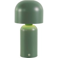 Searchlight LED-bordslampa Niko, olivgrön Höjd 26 cm, metall dimmer