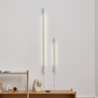 GEJST Vägglampa Radent Stickkontakt, vit, höjd 70 cm, G13 LED