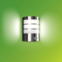 Philips Calgary outdoor wall lamp, stainless steel, sensor