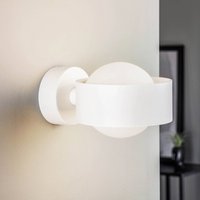 Argon Vägglampa Mado i stål, vit, 1 lampa