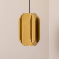 Opviq Corner pendant light, gold-coloured, height 35 cm, metal, E27