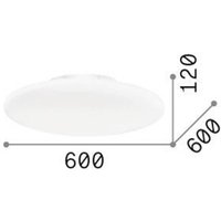 Ideallux Ideal Lux plafonnier Smarties, verre opalin, Ø 60 cm