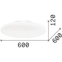 Ideallux Ideal Lux Smarties taklampa, opalglas, Ø 60 cm