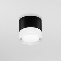 Egger Licht Egger DLS Plafonnier d'extérieur Phoenix 3.000 K noir Ø 9cm Alu