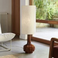 MARKET SET Jimmy floor lamp, brown/beige, height 121 cm