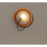 Milan Iluminación Milan Wire vägglampa Ø 38 cm koppar metallic
