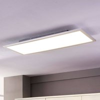 Lindby Panneau LED Livel, set de 2, 4.000 K, 80 x 30 cm, argenté