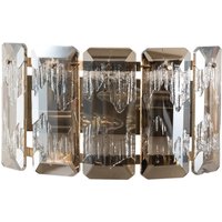 Lucea Wall lamp Orvin brass antique width 33 cm glass/metal 2-bulb