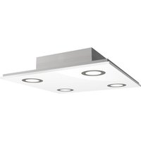 Evotec Kvadratisk LED-taklampa Pano, vit