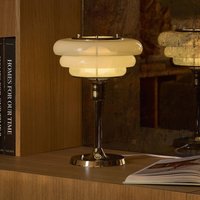 MARKET SET Table lamp Sunset, misty white, glass, E27