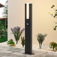 Lucande Virgalia LED-väglampa, rörelsedetektor, 65 cm, IP54