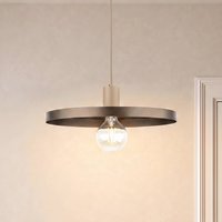 TK Lighting Sila pendant light, brown/sand, metal, Ø 45 cm, E27