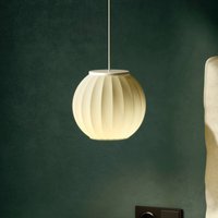 Carpyen Suspension Mei, sphère porcelaine, blanche