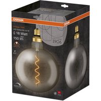 OSRAM Vintage 1906 E27 4.8W LED G200 818 smoke dimmable