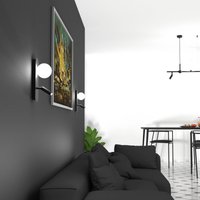 Eko-Light Sirio wall light with adjustable spot, 2-bulb
