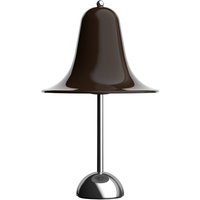 Verpan bordslampa Pantop, brun, höjd 23 cm, metall, E14