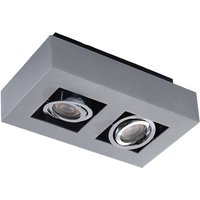 Arcchio Strahler Vince, 25 cm, 2-flammig, silber, GU10