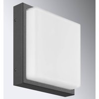 LCD Utomhusvägglampa Ernest, grafit, 25 x 25 cm, E27, stål