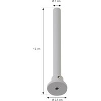 Lindby ceiling suspension Linaro, white, single-circuit track lighting system