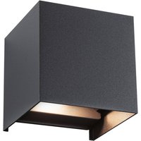 Paulmann LED-Außenwandlampe Cybo, RGBW, 10 cm, anthrazit