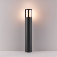 Deko-Light Facado II väglampa, höjd 65 cm, rund, mörkgrå/opal