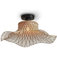 GOOD & MOJO Ibiza Deckenlampe Ø 50cm natur/schwarz