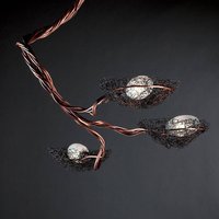 ICONE Nido - 3-bulb pendant light, copper