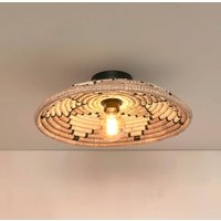 GOOD & MOJO Andros ceiling lamp, natural/white, Ø 45 cm