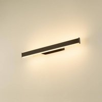 SLV LED-badrumsvägglampa One Linear, 52 cm, svart, CCT