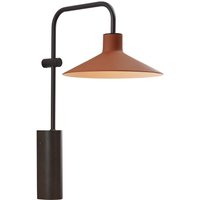 Bover Platet A02 LED-vägglampa brytare terrakotta