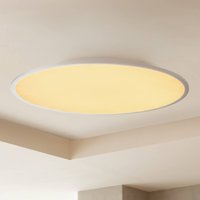 Lindby LED-taklampa Narima, CCT, Ø 80 cm, silver
