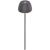 LED-Akku-Erdspießleuchte RIFFLE MINI, anthrazit Ø 9 cm, IP44