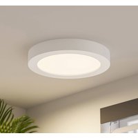 Prios LED-taklampa Edwina, vit, 25 cm, CCT, IP44