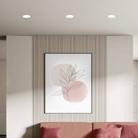 Briloner Luminaire encastrable LED Jeft, Ø 9cm, blanc, set de 3, marche/arrêt,