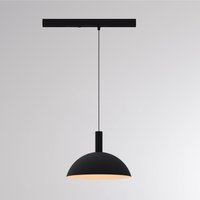 Molto Luce LORA II LED track pendant light, black, Ø 24 cm, 40° CCT, 3-phase