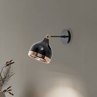 Opviq Vägglampa Yildo 6901, svart/koppar, metall