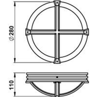 Albert Leuchten Applique d'extérieur Agneß style rustique noir