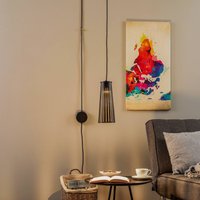 Nowodvorski Lighting Vägglampa Dover med stickkontakt, svart, 1 lampa